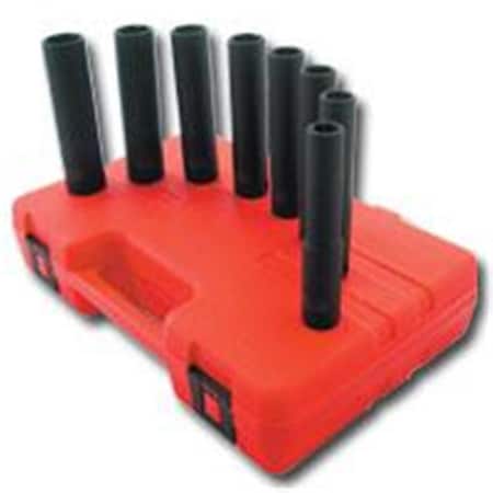 Cool Kitchen 8 Piece 1/2 Inch Drive 6 Point Extra Deep SAE Impact Socket Set CO275082
